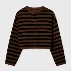 Women Cordera - Cardigan Rayé - Marron