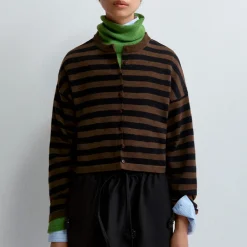 Women Cordera - Cardigan Rayé - Marron