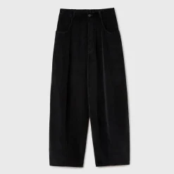 Women Cordera - Pantalon Velours Baggy - Noir