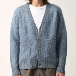 CORRIDOR - Cardigan Mohair - Bleu