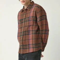 CORRIDOR - Chemise Acid Plaid Totem - Marron