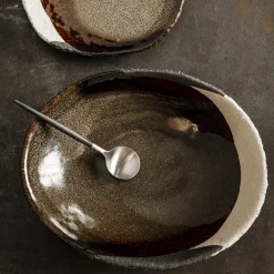 925 JARS CERAMISTES Coupelle en grès émaillé Wabi - Seidou Kaki