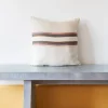 631 LIBECO Coussin belge en lin à rayures Harlan