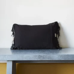 2959 BED AND PHILOSOPHY Coussin en coton Tami - Tye Dye Noir