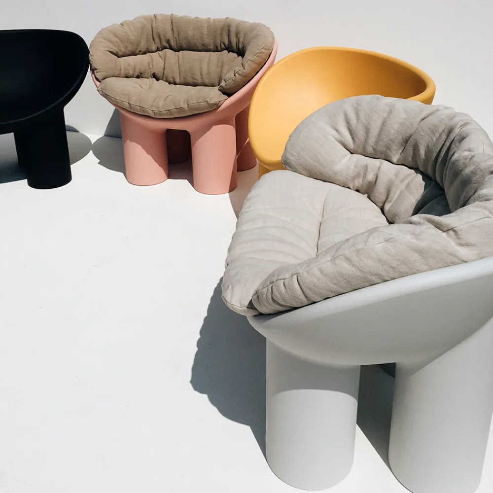 246 DRIADE Coussin Fauteuil Roly Poly - Sabbia - Driade