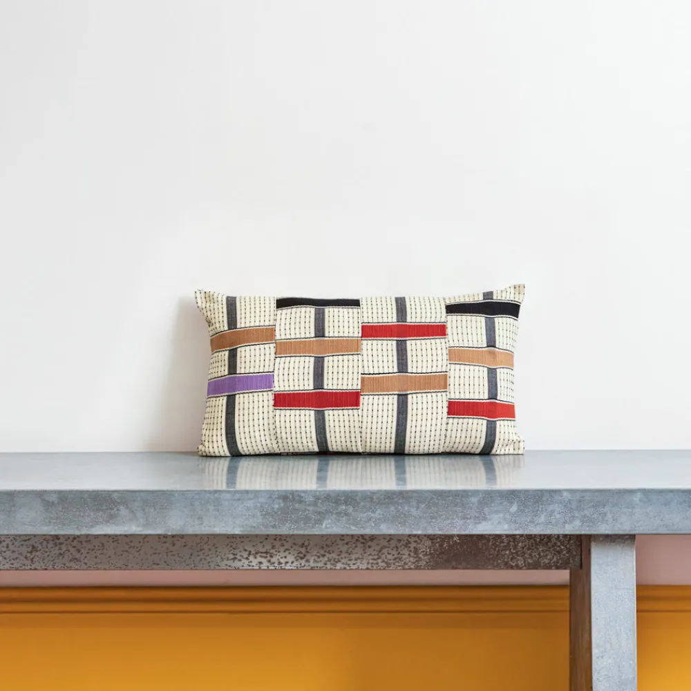 397 GOLDEN EDITIONS Coussin Kente To + Fro - Beige