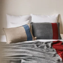 2138 TESSILECHITI Coussin Merci - Gris