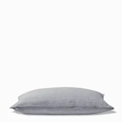 200 LINTEX Coussin épais en lin - Chambray Bleu