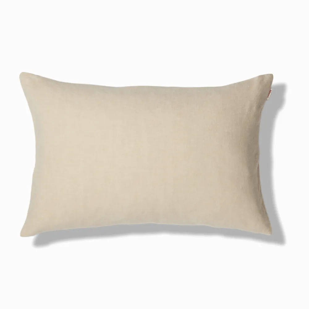 200 LINTEX Coussin épais en lin - Chambray Jaune