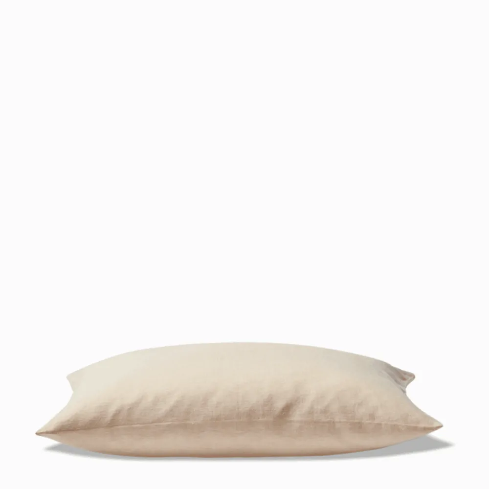 200 LINTEX Coussin épais en lin - Chambray Jaune