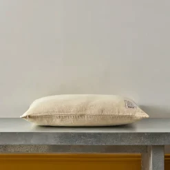 200 LINTEX Coussin épais en lin - Chambray Jaune
