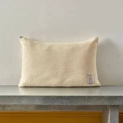 200 LINTEX Coussin épais en lin - Chambray Jaune