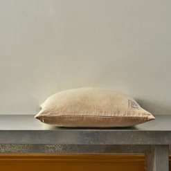 200 LINTEX Coussin épais en lin - Chambray Jaune