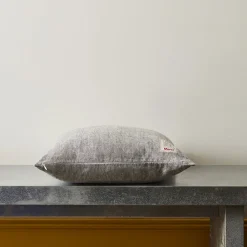 200 LINTEX Coussin épais en lin - Chambray Noir