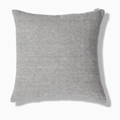 200 LINTEX Coussin épais en lin - Chambray Noir