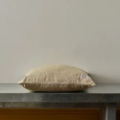 200 LINTEX Coussin épais en lin - Chambray Olive