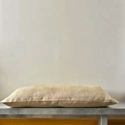 200 LINTEX Coussin épais en lin - Chambray Olive