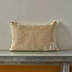 200 LINTEX Coussin épais en lin - Chambray Olive