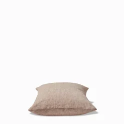200 LINTEX Coussin épais en lin - Chambray Brique de Sienne