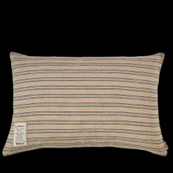 200 LINTEX Coussin épais en lin - Rayures Matelas Bleu & Jaune Asahi