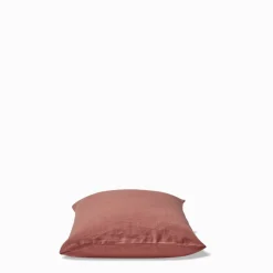 200 LINTEX Coussin épais en lin - Uni Rose