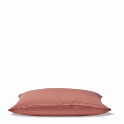 200 LINTEX Coussin épais en lin - Uni Rose