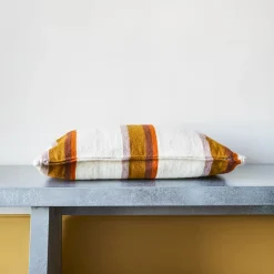 1286 HOUSEHOLD HARDWARE Coussin rayé - Moutarde