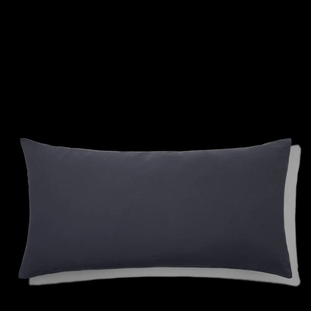 2100 GAZEX Coussin rectangle en gaze de coton - Gris Fusain