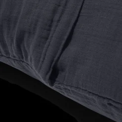 2100 GAZEX Coussin rectangle en gaze de coton - Gris Fusain