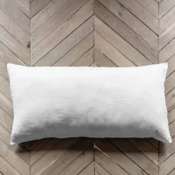 200 LINTEX Coussin rectangle en lin lavé - Blanc Optique
