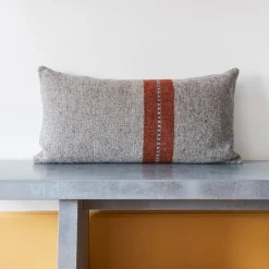 631 LIBECO Coussin rectangulaire Montana - Gris