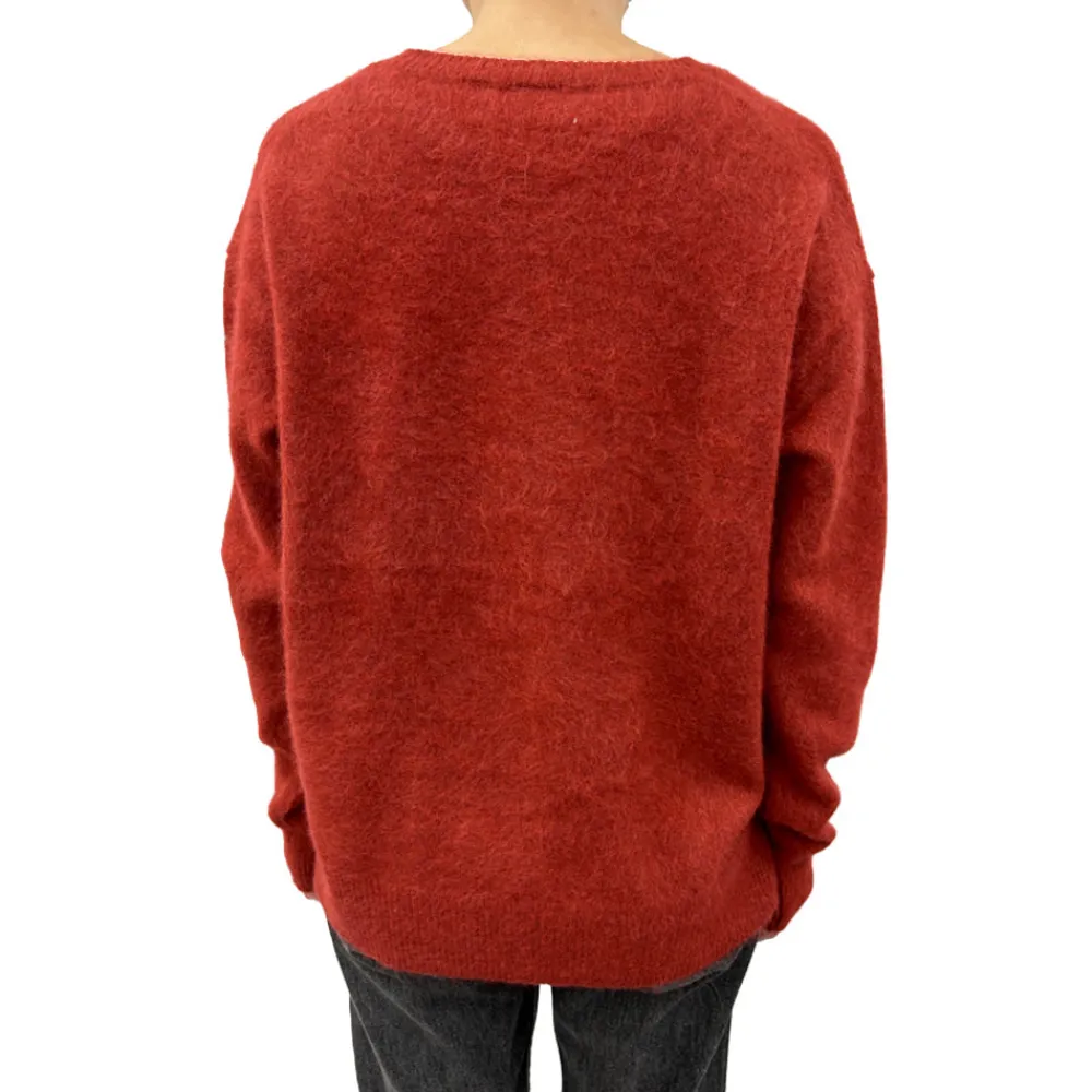 Women CT Plage - Pull Fendu - Rouge