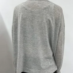 Women CT Plage - Pull Fin - Gris Clair
