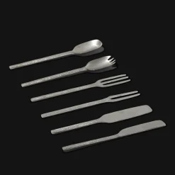 259 SERAX Cuillère en métal martelé - Anthracite - La Nouvelle Table