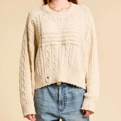 Women Denimist - Pull Shadow American Flag - Ecru Slub