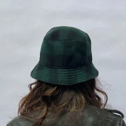 Women Destin - Chapeau Réversible Anglais - Vert/Noir