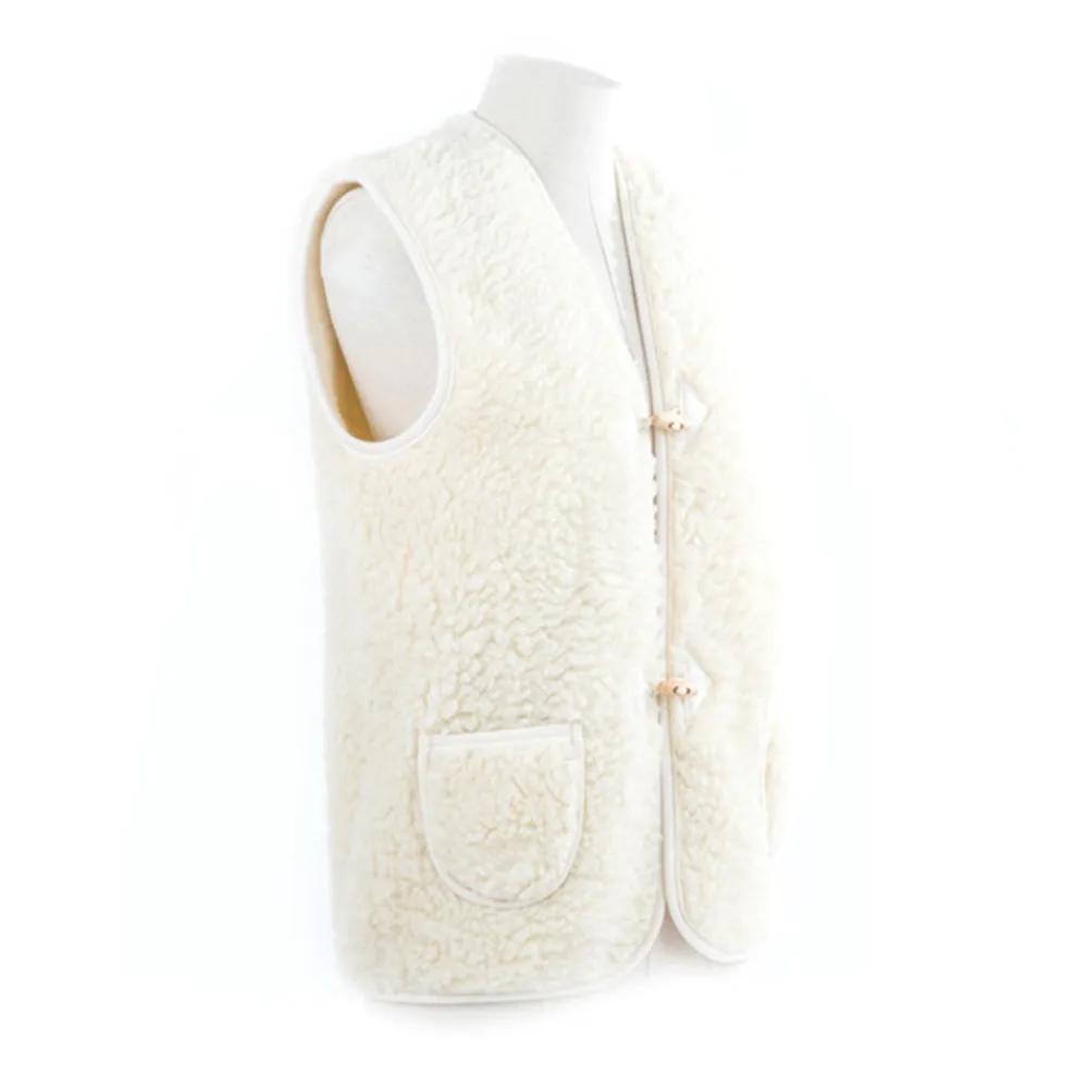 Women Direct Tannerie - Gilet Laine - Blanc