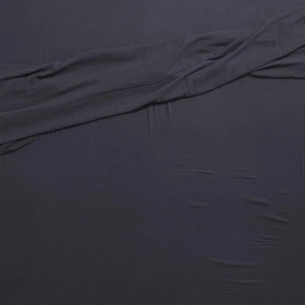 2100 GAZEX Drap plat en gaze de coton - Gris Fusain