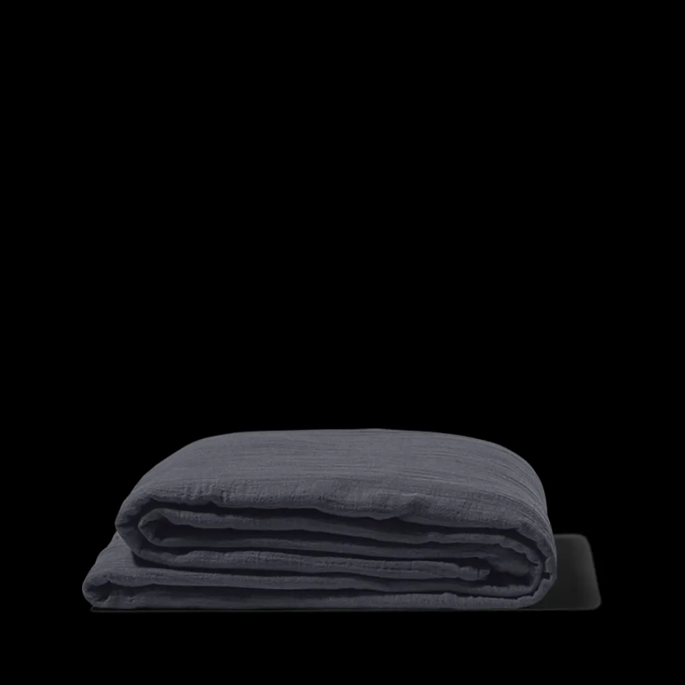 2100 GAZEX Drap plat en gaze de coton - Gris Fusain