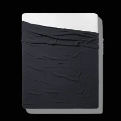 200 LINTEX Drap plat en lin lavé - Bleu Encre