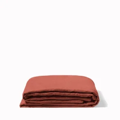200 LINTEX Drap plat en lin lavé - Rouge Urushi