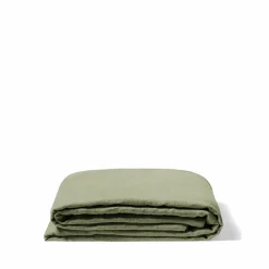 200 LINTEX Drap plat en lin lavé - Vert Komorebi