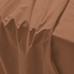1700 COTEX Drap plat en percale de coton - Brun