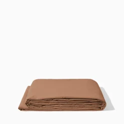 1700 COTEX Drap plat en percale de coton - Brun