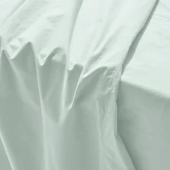 1700 COTEX Drap plat en percale de coton - Bleu d'Eau