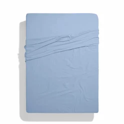 1700 COTEX Drap plat en percale de coton - Parme Lilas