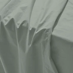 1700 COTEX Drap plat en percale de coton - Vert Lichen
