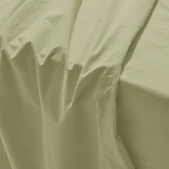 1700 COTEX Drap plat en percale de coton - Vert Sauge