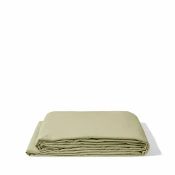 1700 COTEX Drap plat en percale de coton - Vert Sauge