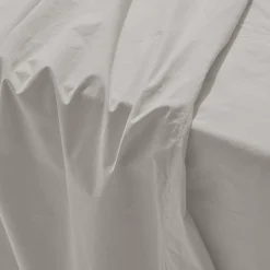 1700 COTEX Drap plat en percale de coton - Gris Pavot